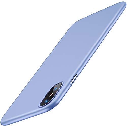 Product Cover TORRAS Slim Fit iPhone Xs Case/iPhone X Case, Hard Plastic PC Super Thin Mobile Phone Cover Case with Matte Finish Coating Grip Compatible with iPhone X/iPhone Xs 5.8 inch, Ice Blue