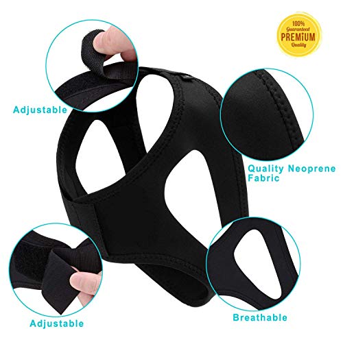 Product Cover Anti Snoring Chin Strap for Men and Women - Snoring Solution, Snore Stopper, Snoring Device, Snore Guard, Sleep Aid, CPAP, REM, Remedies, Sleep Therapy, Snore Prevention, Jaw Strap