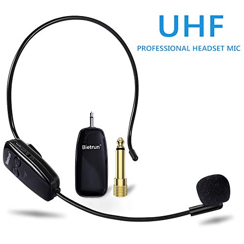 Product Cover SOAIY Wireless Microphone Headset, Professional UHF Wireless Headset Mic, Headset and Handheld 2 In 1, 160 ft (50M) Effective Range, for Voice Amplifier,Teaching, Speaker,PA System, Fitness Instructor