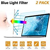 Product Cover 2PC 15.6 in Anti Blue Light Laptop Screen Protector, Anti Glare Filter Film Eye Protection Blue Light Blocking Screen Protector for 15.6