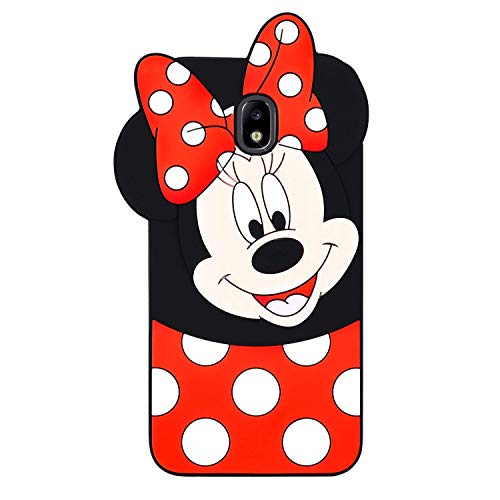 Product Cover EMF Cute Mouse Case for Samsung Galaxy J7 Refine,3D Cartoon Animal Silicone Protective Kawaii Funny Character Cover,Animated Cool Skin Case for Kids Teens Guys (Samsung Galaxy J7 Refine/J7 2018)