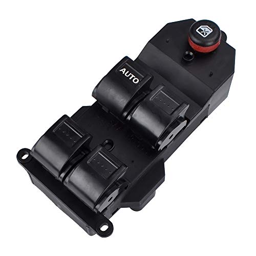 Product Cover Driver Side Master Power Window Switch for Honda Civic 2001-2005, Honda CR-V 2002-2006, Replace OE#35750-S9A-305