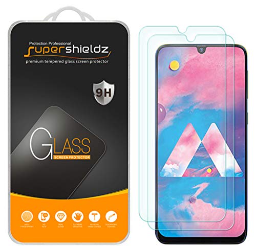 Product Cover (2 Pack) Supershieldz for Samsung Galaxy M30 Tempered Glass Screen Protector, Anti Scratch, Bubble Free