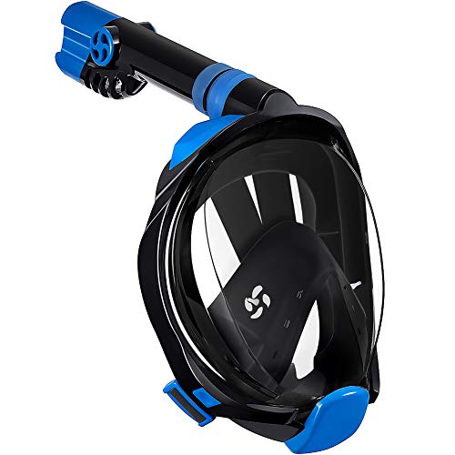 Product Cover aidong Full Face Snorkel Mask,180 Panoramic Anti Fog Anti Leak Foldable Snorkel Mask,Advanced Breathing System Allows You to Breathe More Fresh Air While Snorkeling,Suitable for Adults&Kids