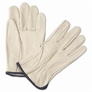 Product Cover 12 Pair X Large Leather Work Gloves. Durable Cowhide Leather. Ideal Hand Protection for Construction & Industrial Use. SM to 3X Sizes. (Extra Large)