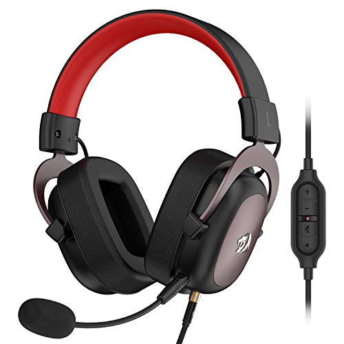 Product Cover Redragon H510 Zeus Wired Gaming Headset - 7.1 Surround Sound - Memory Foam Ear Pads - 53MM Drivers - Detachable Microphone - Multi Platform Headphone - Works with PC/PS4 & Xbox One, Nintendo Switch