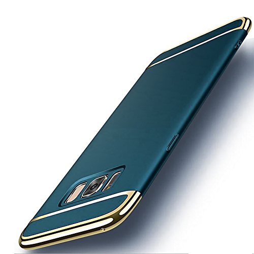 Product Cover CROSYMX Galaxy S8 Case, 3 in 1 Hybrid Hard Plastic Case Ultra Thin and Slim Anti-Scratch Matte Finish Back Cover for Samsung Galaxy S8 (5.8'')(2017) - Dark Green