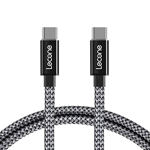 Product Cover USB C to USB C Charging Cable, Lecone USB 2.0 Type C Cable 5A Fast Charge 20V 100W Power Delivery with 4K Video 10 Gbps Data Transfer Braided Nylon for Google Pixel 3, MacBook Pro, Samsung S10 & More