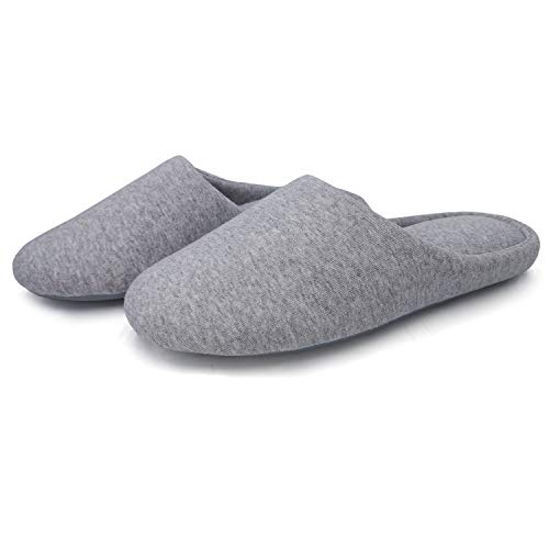 Product Cover SOLOSMART Womens Breathable Cotton House Slippers with Comfy Memory Foam,Non Slip Home Sleepers for Woman,Washable Backless House Shoes