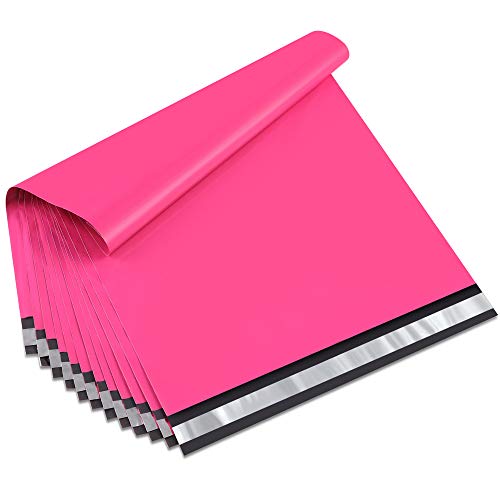 Product Cover UCGOU 14.5x19 Inch Hot Pink Poly Mailers 2.35MIL Premium Shipping Envelopes Mailer Self Sealed Mailing Bags with Self Adhesive Strip Waterproof and Tear-Proof Postal Bags 100Pcs