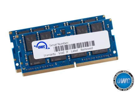 Product Cover OWC 64GB (2 x 32GB) 2666MHz DDR4 PC4-21300 SO-DIMM 260 Pin Memory Upgrade, (OWC2666DDR4S64P), for 2018 Mac Mini (macmini18,1), 2019 27 inch iMac (iMac19,1) and PC laptops