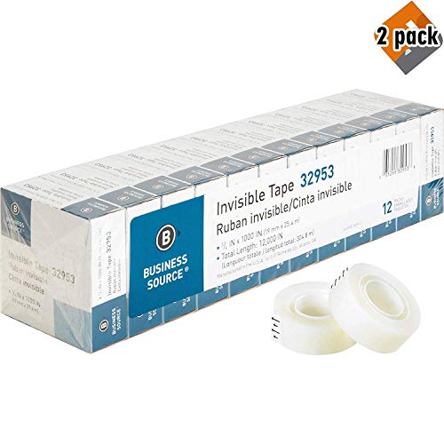 Product Cover Business Source BSN32953 Premium Invisible Tape Value Pack, VAR (24)