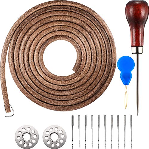 Product Cover Norme 1 Pack 183 cm 3/16 Inch Leather Belt Treadle Parts with Hook Compatible with Singer/Jones Sewing Machine