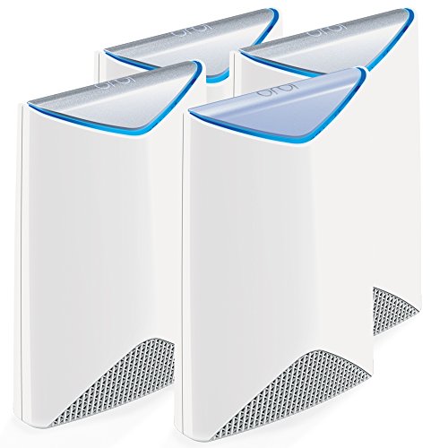 Product Cover NETGEAR Orbi Pro Tri-Band WiFi System for Business with 3Gbps Speed (SRK60B04) | 4-Pack Includes 1 Router & 3 Wall-Mount Satellites to Cover up to 10,000 sq. ft.