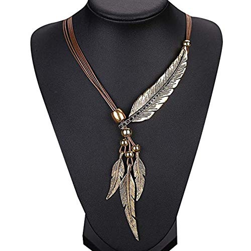 Product Cover Wcysin Brown Women Girls Antique Vintage Time Necklace Sweater Chain Pendant Jewelry