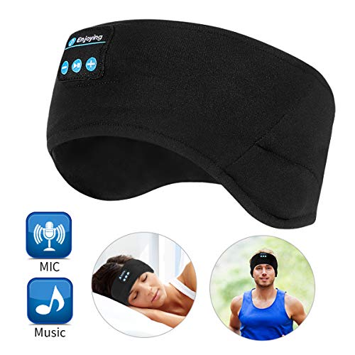 Product Cover Bluetooth Headband Wireless Sleep Headphones, TOPOINT Music Sports Sleeping Headband Headphones for Workout, Jogging, Yoga, Black
