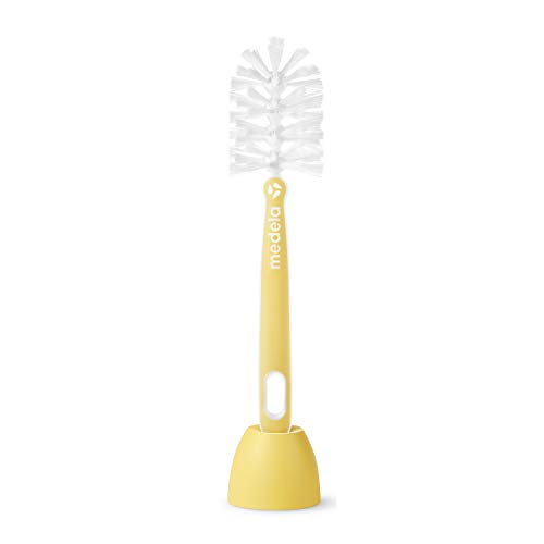 Product Cover Medela Quick Clean Bottle Cleaning Brush, Adapts to Baby Bottles of All Sizes, Multifunctional Tip for Cleaning Nipples and Small Parts