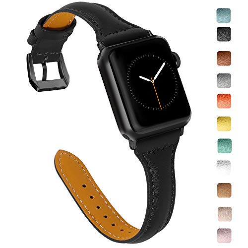 Product Cover OULUCCI Compatible with Apple Watch Band 38mm 40mm, Top Grain Leather Band Strap for iWatch Series 5, Series 4,Series 3,Series 2,Series 1,Sport, Edition