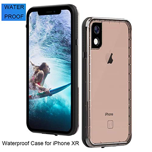 Product Cover YOFRE iPhone XR Waterproof Phone Case, Samsung S 10 Full Body Shock Protect Case with Built-in Touch Sensitive Anti-Scratch Screen Protector, Thin and Clear Water Shock Drop Proof Phone Case, Black