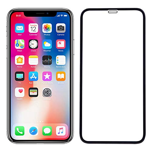 Product Cover POPIO Tempered Glass Screen Protector Compatible For Apple iPhone XS Max/iPhone 11 Pro Max (Black) Edge to Edge Full Screen Coverage With Installation Kit