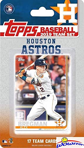 Product Cover Houston Astros 2019 Topps Baseball EXCLUSIVE Special Limited Edition 17 Card Complete Team Set with Alex Bregman, Carlos Correa, Jose Altuve & Many More Stars & RCs! Shipped in Bubble Mailer! WOWZZER!