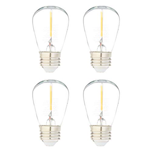 Product Cover AmazonBasics Replacement LED String Light Bulbs S14 Shape, Edison Style, 1 Watt Power | 4-Pack