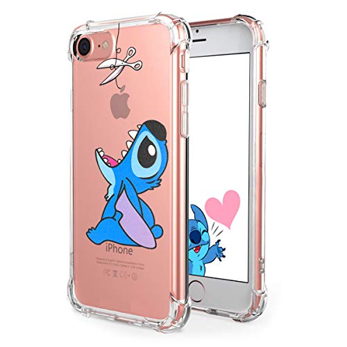 Product Cover Logee TPU Stitch Cute Cartoon Clear Case for iPhone 8/iPhone 7 4.7
