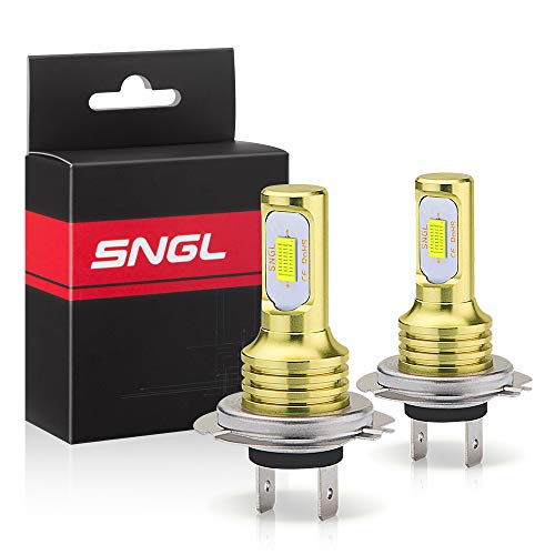 Product Cover SNGL H7 LED Fog Light Bulb 6000k Xenon White Extremely Bright High Power H7LL H7 LED Bulbs for DRL or Fog Light Lamp Replacement