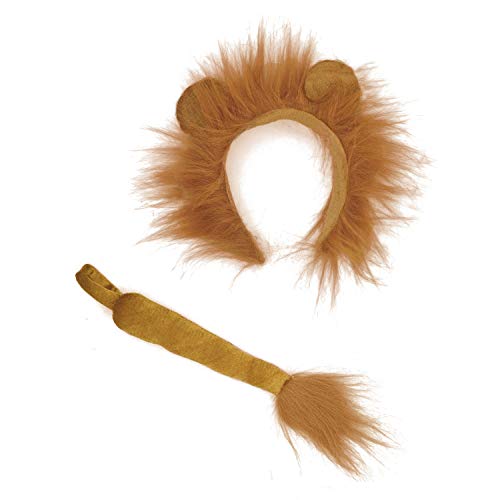 Product Cover Lion Ears and Tail Set -Lion Cosplay Accessories-Lion Ears Headband and Tail