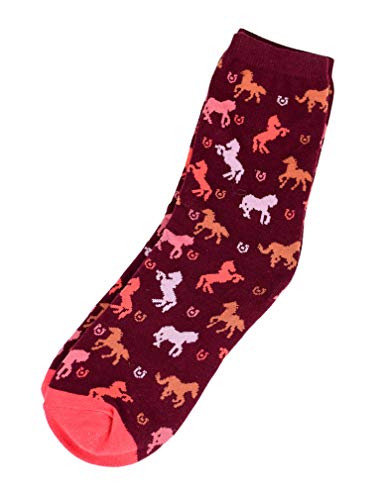 Product Cover Gift for Horse Lover - Horse Socks for Women Girls, Novelty Horse Crew Socks