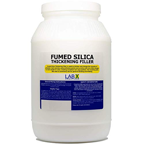 Product Cover Cabosil Filler, FUMED Silica White Powder thickener, 1 Gallon for epoxy Resin, Paint, Thickening Filler, Hydrophobic, Fishing Fly Floatant, Polyester Resin, Fiberglass Resin