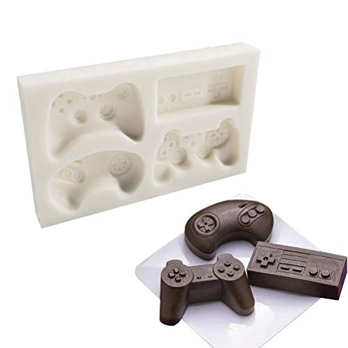 Product Cover SAKOLLA Game Controller Cake Fondant Mold - Video Gamepad Silicone Mold for Candy, Chocolate, Cupcake Decoration, Resin, Clay