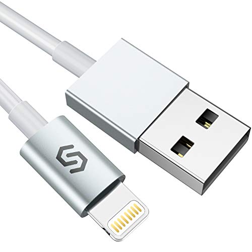 Product Cover Syncwire iPhone Charger Cable Lightning, 6.5ft/2M [Apple MFi Certified] High Speed iPhone Charging Cord for iPhone Xs Max/Xs/XR/X, 8 7 6S 6 Plus, SE 5S 5C 5, iPad iPod - White