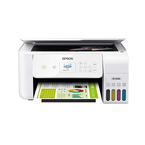 Product Cover Epson EcoTank ET-2720 Wireless Color All-in-One Supertank Printer with Scanner and Copier - White