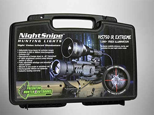Product Cover NightSnipe Hunting Light NS750 Extreme DIMMER Switch (67mm Objective) IR Illuminator Hunting Light Kit