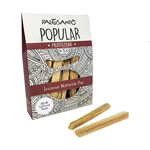 Product Cover Palo Santo Sticks from Perù - Wild Harvested & Sustainably Sourced - Natural Incense Sticks Bursera Graveolens - Holy Wood for Anxiety, Stress and Meditation - q.ty 2,8 oz - 80 gr