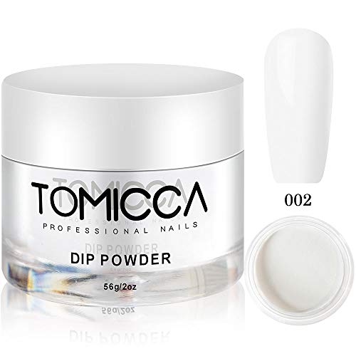 Product Cover Tomicca Nail Dipping Powder, Clear, 2 oz, 56g, Long Lasting, As Base Before Apply Color Powders Natural Dry (002) dip Manicure.