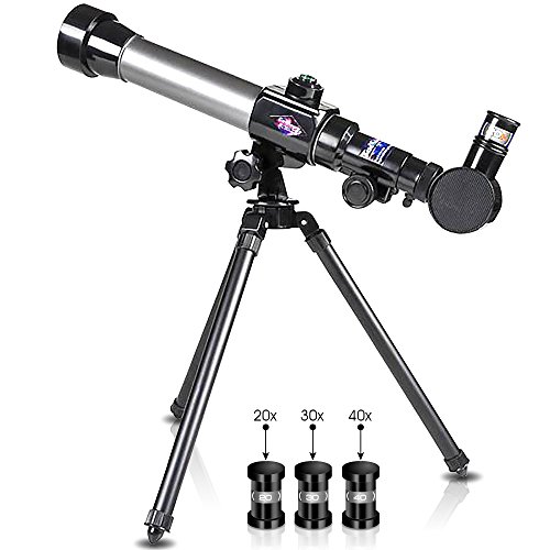 Product Cover ArtCreativity Telescope for Starters - Includes Tripod Stand and 20x, 30x, 40x Eyepieces - Expensive Birthday Gifts for Kids Ages 3+