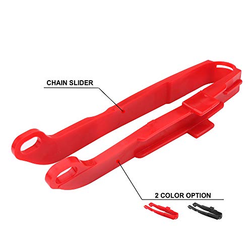 Product Cover Motorcycle Chain Slider Swingarm Protector For Honda XR250R 1991-2004 XR400R 1996-2004 XR600R 1991-2000 XR650L 1993-2019 - Red