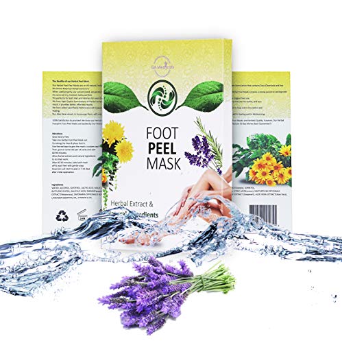 Product Cover Natural Exfoliating Foot Peel Mask, Herbal Extracts, Silky Soft Feet, 2 Pairs