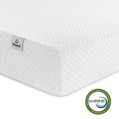 Product Cover Dourxi Crib Mattress and Toddler Bed Mattress, Dual Sided Sleep System, Firm Side for Infants and Plush Soft Side for Toddlers, Breathable Foam Baby Mattress with Removable Cover