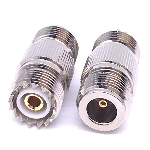 Product Cover JX RF coaxial Coax Adapter N Male to UHF Female SO-239 SO239 PL259 Connector (D X 2PCS)
