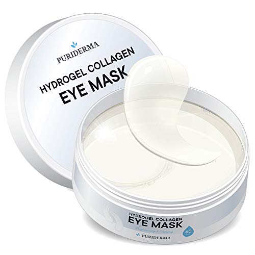 Product Cover Hydrogel Collagen Eye Mask by Puriderma - Collagen Anti-Aging Under Eye Patches, Reduce Wrinkles, Fine Lines, Puffiness, Crow's Feet, Dark Circles