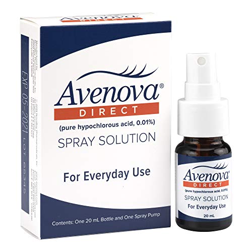 Product Cover Avenova Eyelid and Lash Cleanser for Soothing and Effective Relief from Irritation, Dry Eyes, Styes and Blepharitis. Pure and Gentle Hypochlorous Acid Spray, 20mL (0.68 oz)