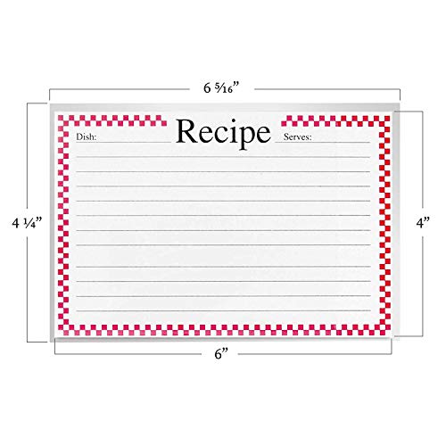 Product Cover Vovoo Clear Vinyl 4 x 6 Inch Recipe Card Protectors, Set of 100