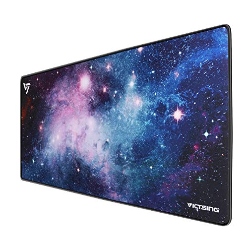 Product Cover VicTsing [30% Larger] Extended Gaming Mouse Pad with Stitched Edges, Long XXL Mousepad (31.5x15.7In), Desk Pad Keyboard Mat, Non-Slip Base, Water-Resistant, for Work & Gaming, Office & Home, Galaxy