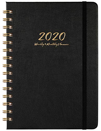 Product Cover 2020 Planner - Weekly, Monthly and Yearly Planner with Monthly Tabs, 6.3