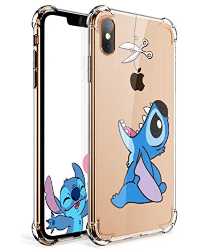 Product Cover Logee TPU Stitch Cute Cartoon Clear Case for iPhone X/iPhone Xs 5.8