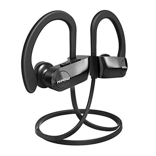 Product Cover Mpow D7 Bluetooth Headphones Sport, 10H Playtime & IPX7 Waterproof Wireless Headphones Sport Earbuds W/Bass Stereo Sound, Running Headphones Bluetooth Earphones W/CVC 6.0 Noise Cancelling Mic, Black