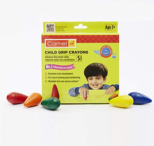Product Cover Camel Child Grip Crayon Set - Multicolor (Pack of 5)